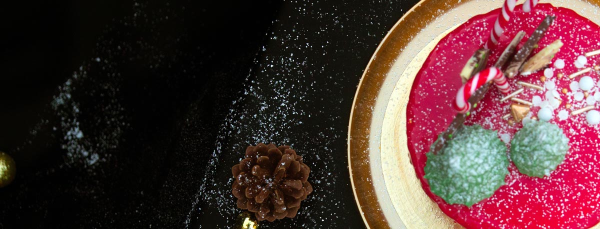 weihnachtlich gestalteter DripCake