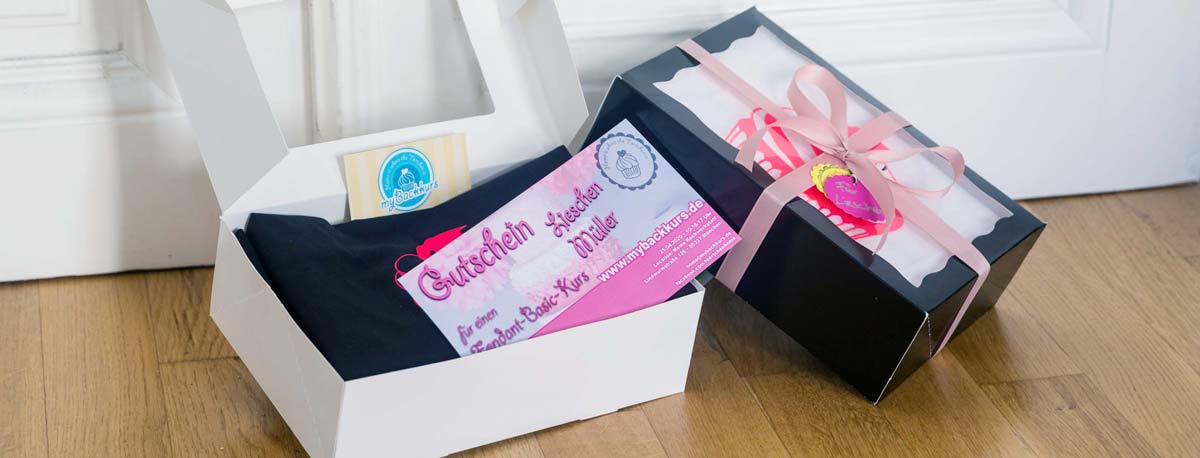 Gutschein in einer Geschenkbox