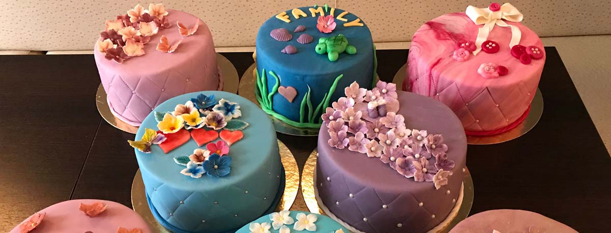 Kursergebnisse Fondant Basic Backkurs